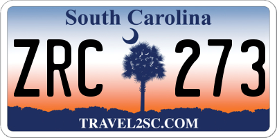 SC license plate ZRC273