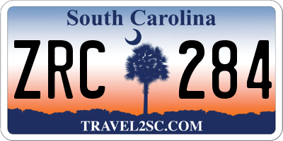 SC license plate ZRC284