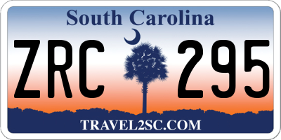 SC license plate ZRC295