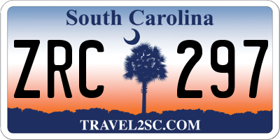 SC license plate ZRC297