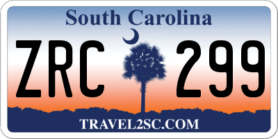 SC license plate ZRC299