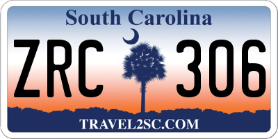 SC license plate ZRC306
