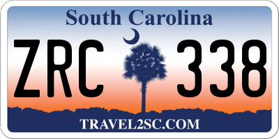 SC license plate ZRC338