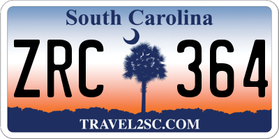 SC license plate ZRC364