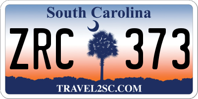SC license plate ZRC373