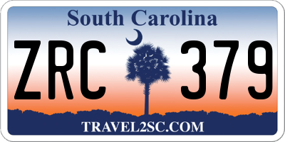 SC license plate ZRC379