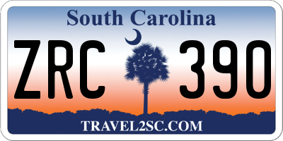 SC license plate ZRC390