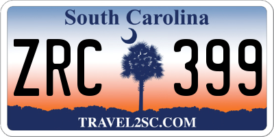 SC license plate ZRC399