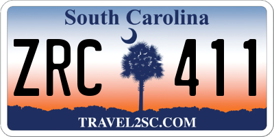 SC license plate ZRC411