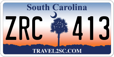 SC license plate ZRC413