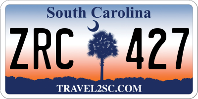 SC license plate ZRC427