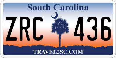 SC license plate ZRC436