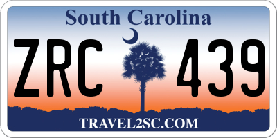 SC license plate ZRC439