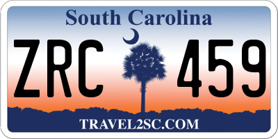 SC license plate ZRC459
