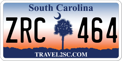 SC license plate ZRC464