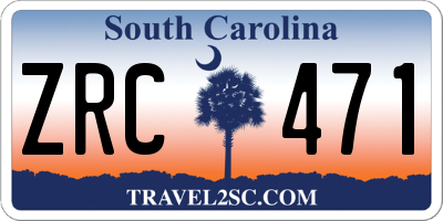 SC license plate ZRC471