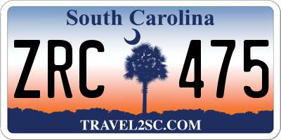 SC license plate ZRC475