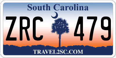 SC license plate ZRC479