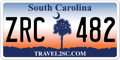 SC license plate ZRC482