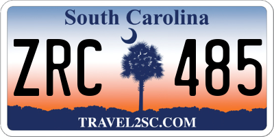 SC license plate ZRC485