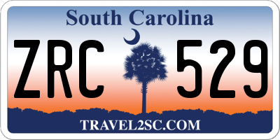 SC license plate ZRC529