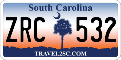 SC license plate ZRC532