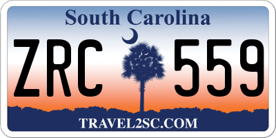 SC license plate ZRC559