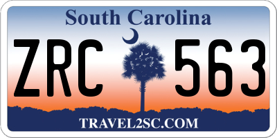 SC license plate ZRC563