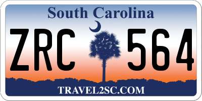 SC license plate ZRC564