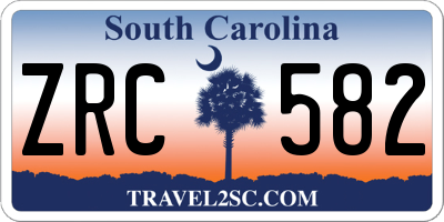 SC license plate ZRC582