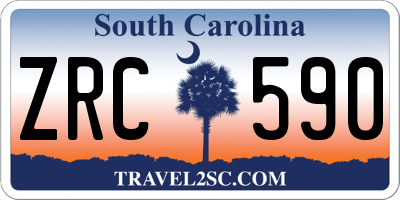 SC license plate ZRC590