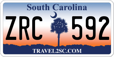 SC license plate ZRC592