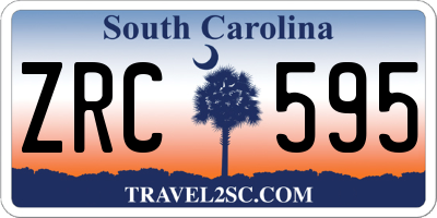 SC license plate ZRC595