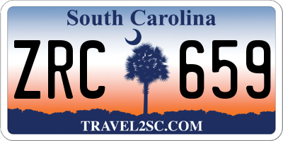 SC license plate ZRC659