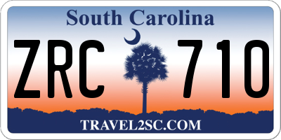 SC license plate ZRC710