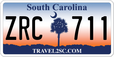 SC license plate ZRC711