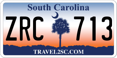SC license plate ZRC713