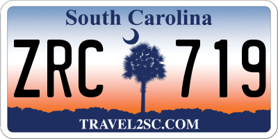 SC license plate ZRC719