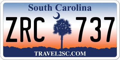 SC license plate ZRC737