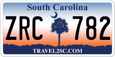 SC license plate ZRC782