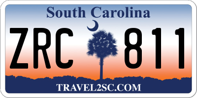 SC license plate ZRC811
