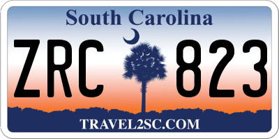 SC license plate ZRC823
