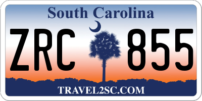 SC license plate ZRC855