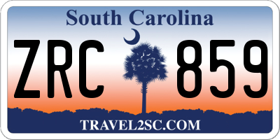SC license plate ZRC859