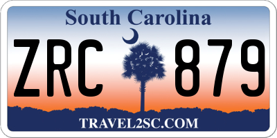 SC license plate ZRC879