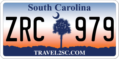 SC license plate ZRC979