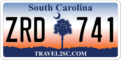SC license plate ZRD741