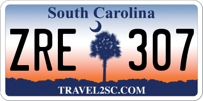 SC license plate ZRE307