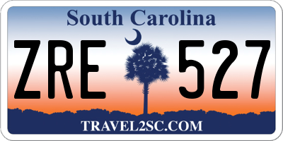 SC license plate ZRE527