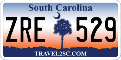 SC license plate ZRE529